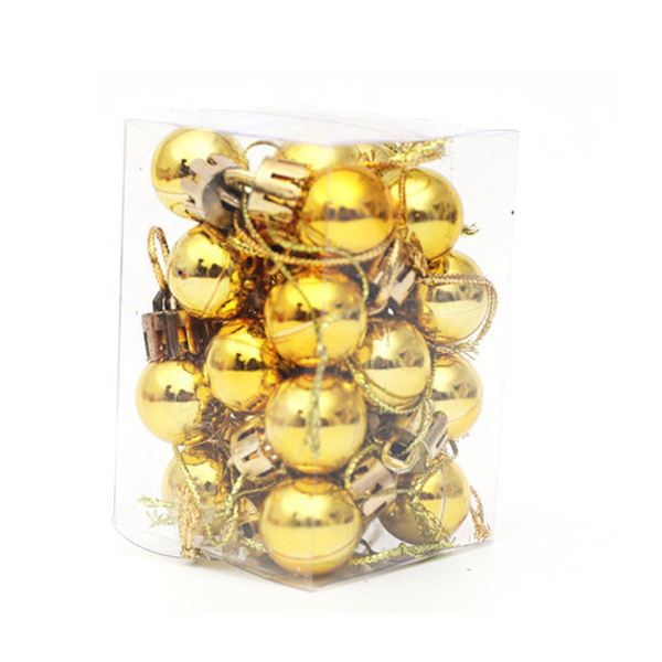 24 stk Julekuler Mini Julekuler Ornament