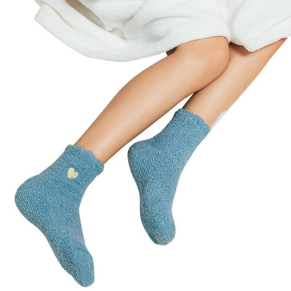 mysiga varma söta fluffiga strumpor vinterstrumpor pack 2 paria