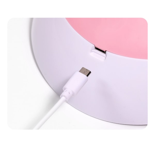 48W Neglefototerapimaskine Negletørrerlampe Gel Neglekunstværktøj White Pink