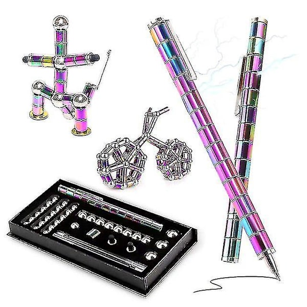 Magnetic Pole Fidget Penna Metall Magnet Leksak Anti-stress present