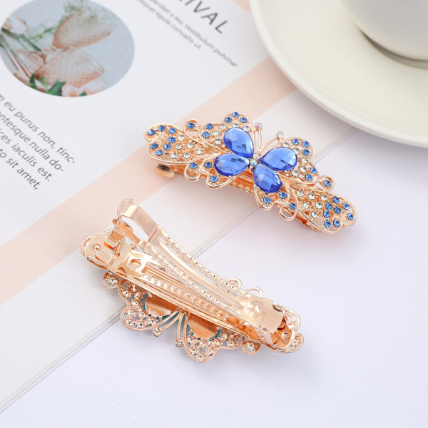 Kristalli Rhinestone Alloy Hiusklipsit Hiusneulat Naiset Tytöt Juhlat Poninhäntä