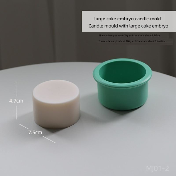 Lysformer Lys Stearinlys DIY Støbeforme i Silikonform mj012 stor kakembryo
