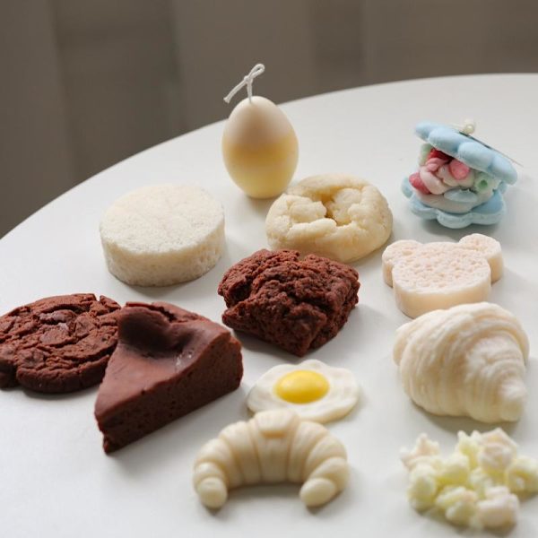 Lysformer Lys Stearinlys DIY Støbeforme i Silikonform lz22095 shell macaron a