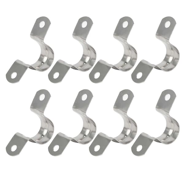 100 stk 25 mm U-formet salgklemme luftrørskanal klips avtakbar 304 rustfritt stål
