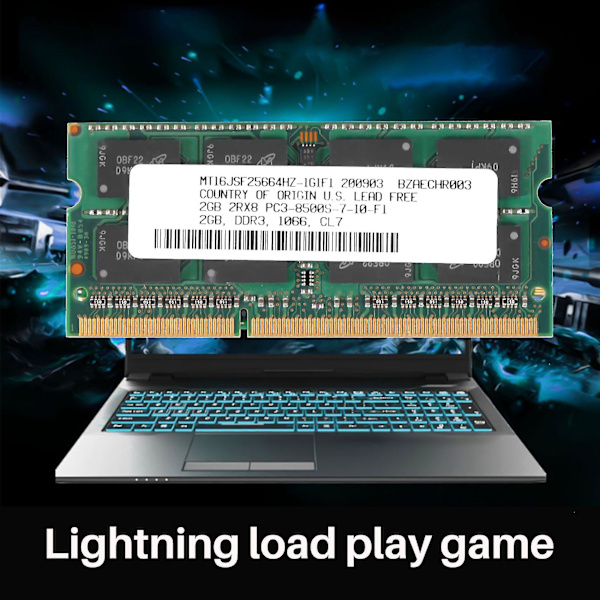 Ddr3 2gb Laptop Memory Ram 2rx8 Pc3-8500s 1066mhz 204pin 1,5v Notebook Ram