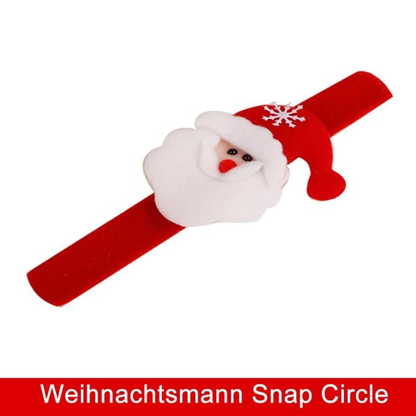Christmas Cartoon Clap Ring Armband