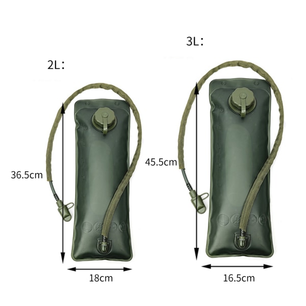 Vattenpåse Byte av innerväska Utomhusresor Vattenblåsa Army green 3L