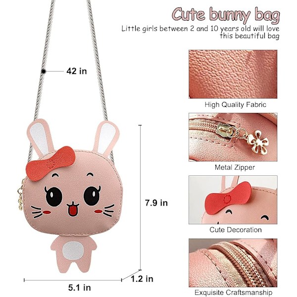 Söpöt eläinreput lapsille Crossbody-laukut Minilaukut taaperoille NO:3