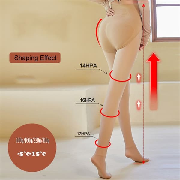 Dame Leggings Strømper Holder Varme 310g