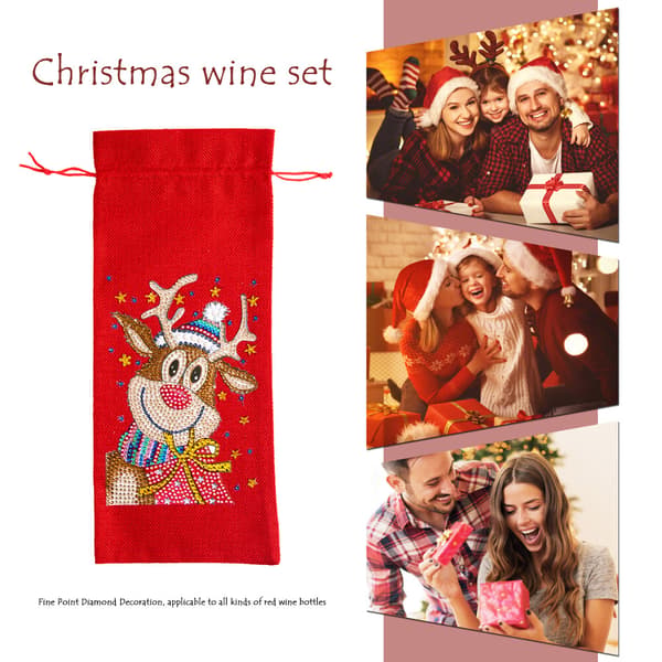 DIY specialformet bor diamantmaleri julevinflaske