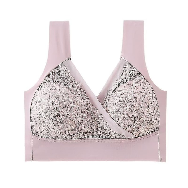Dam Bralette Push-up BH Sömlösa Vestee Spetsunderkläder Gray L