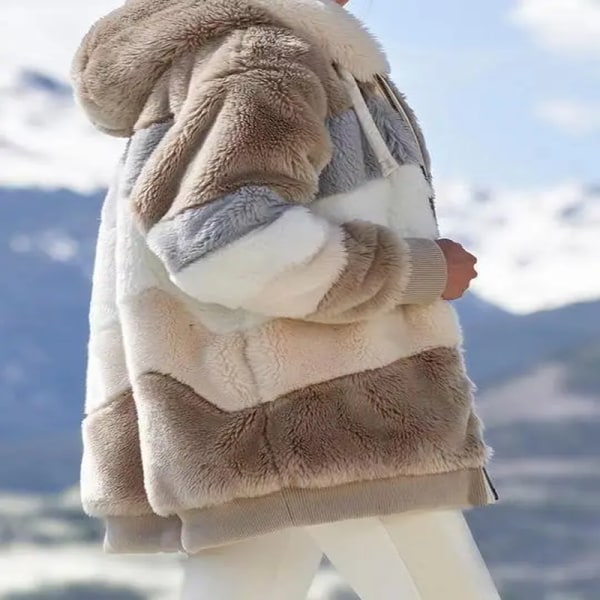 Vintermote damekåpe Nye Casual Hette Dameklær Auburn XXXL