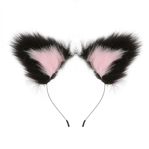 4 ST Handgjorda Fox Cat Ears Kostymrekvisita för Halloween, jul, cosplay, fest