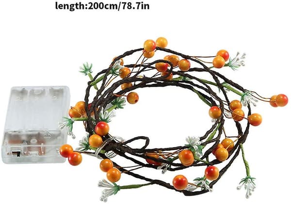 Led String Lights, 20 Led konstgjorda blommor Dekorativa Nattljus Batteridrivna String Vine Fairy String Lights