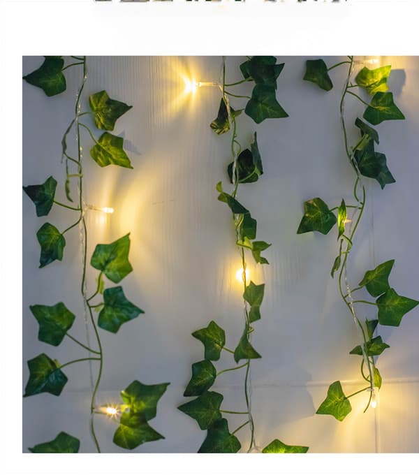 Green Leaf Garland String Lights -Vine Fairy Light