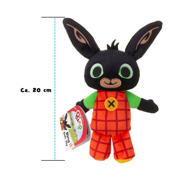 4-Pack BING Gosedjur Bing Flop Charlie Pando Plush Leksak 20cm multicolor