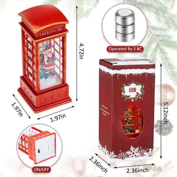 2 stk. Jul LED-lys Julenissen Juletre