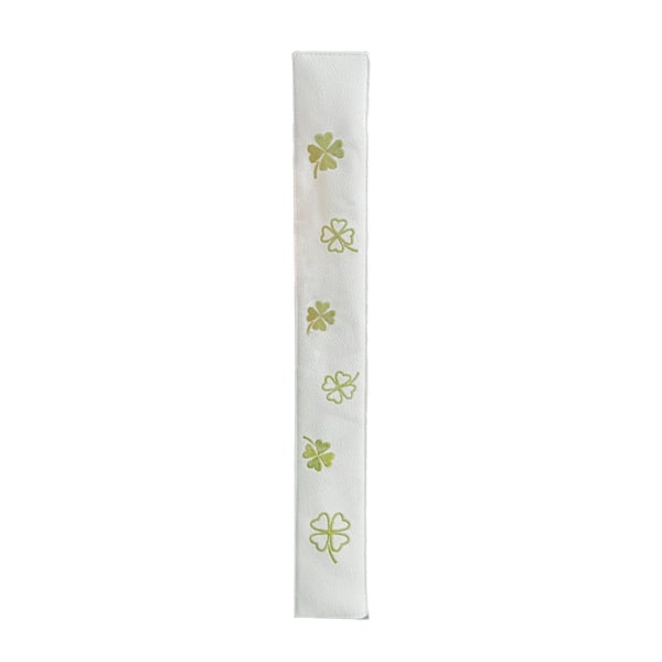 1/2/3 Premium Leather För Golf Alignment Stick Cover Four-Leaf white four leaf 1 Pc