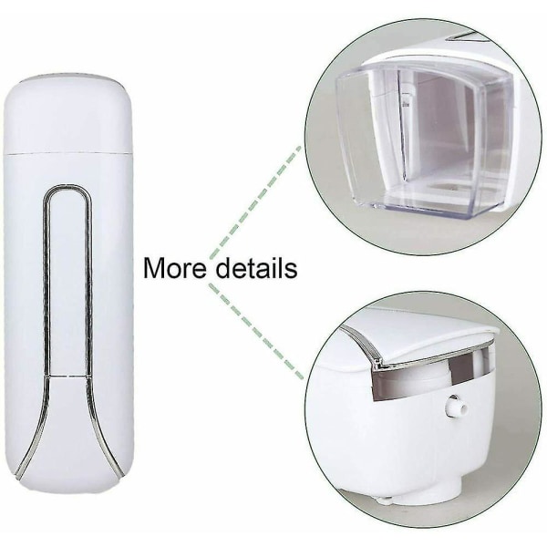 Väggmonterad flytande handduschgelschampo Badrumstvåldispenser--grå
