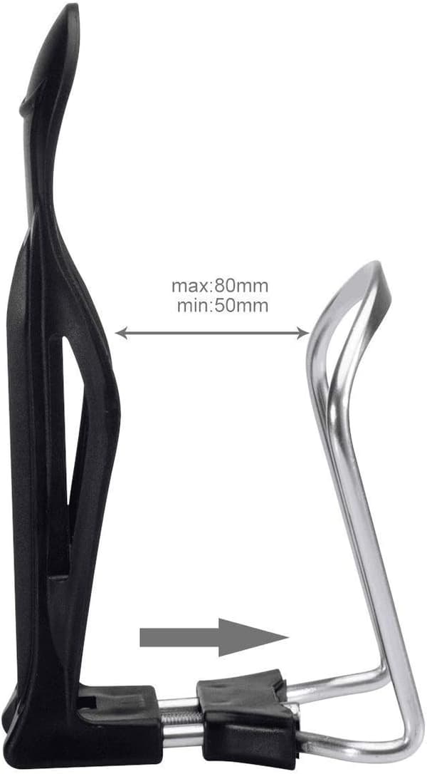 Cykelhållare för vattenflaska, 2PACK Aluminium Lättviktsjustering