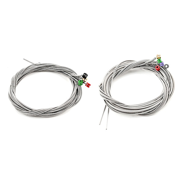 4 strenge elektrisk basstreng, 0,4 mm-1,0 mm rustfrit stål elektrisk bas strengeinstrument bas DIY Reparation basdele 5