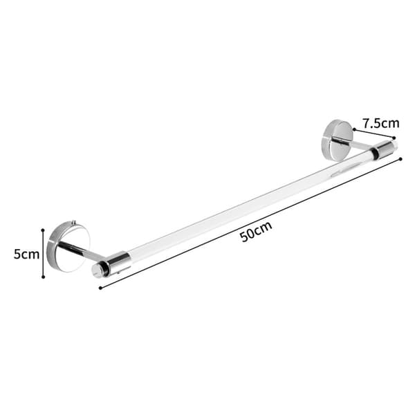 ##/Håndkleholder til bad 20 tommer Klar Akryl Lucite Håndkleholder Vegg##/