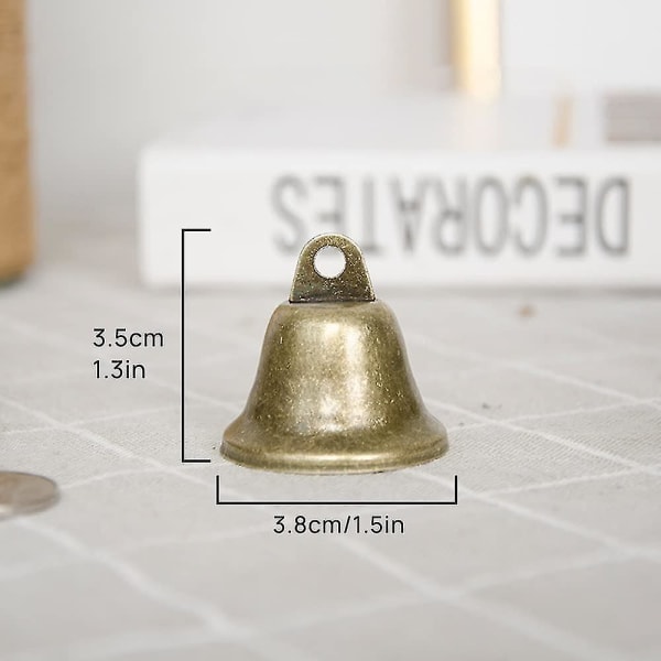 Små klockor, 20 delar Vintage Bell för bröllopsfestdekorationer