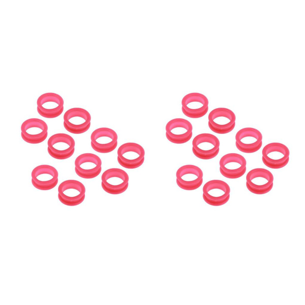 1/2/3/5 10x Barber Frisør Saks Fingerring Rose Red 10 pcs 2PCS