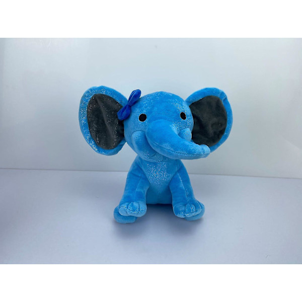 Elefantdocka Plyschleksak Barnpresent 23cm blue