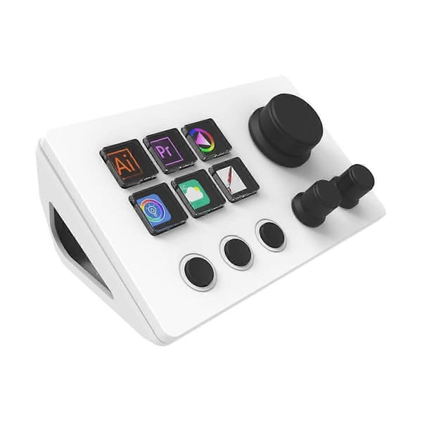 Til StreamDeck Virtuelt Tastatur LCD-knap 6 Taster Live Indholdsskabelse Controller Brugerdefineret Knap til Windows/Android/IOS