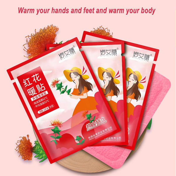 Mugwort Warm-up Sticks Hållbara Värmedekaler för att hålla händer och fötter varma Paste Pad Söt bärbar värmare varm D