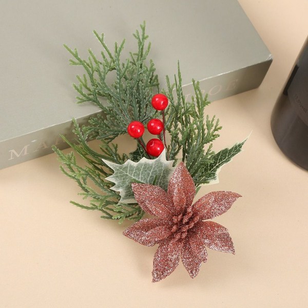 2 kpl Xmas pitkä neulanen keinotekoinen punainen marja JÄRVISININEN Lake Blue