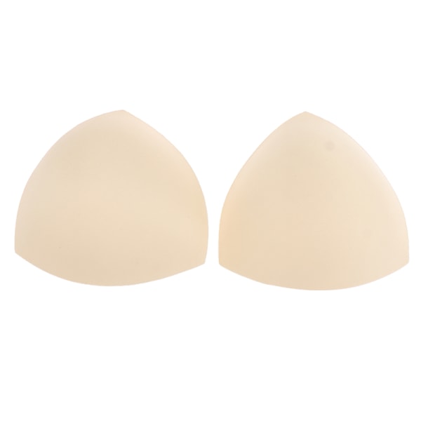 Triangel Kvinnor Bikini Bröstskydd Insatser Svampskum BH-kuddar Ch Beige 1pair