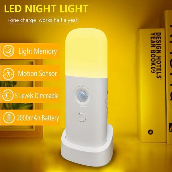 LED nattlys, stikkontakt nattlys og lyssensor,