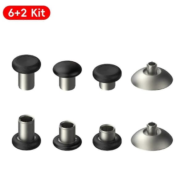 8-PAK Metal Magnetiske Tommelfingerstikker Analoge Joysticks til // /S Controller Sølv