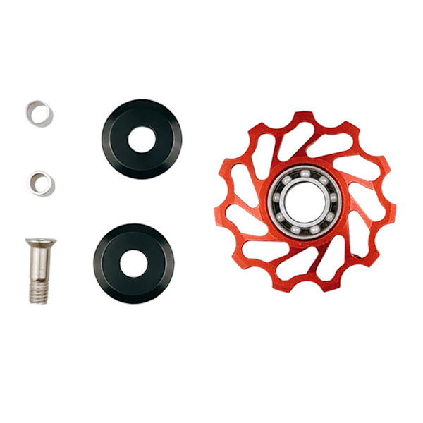 Polkupyörän 11T 13T 17T keraaminen laakeri Jockey Wheel takavaihtajalle Ohjausrulla MTB maantiepyörä Alumiiniseos Hihnapyörä Id null - 11 Black