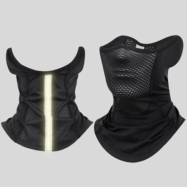Ice Silk Sports Neck Damask Outdoor Dust Face cover Gray