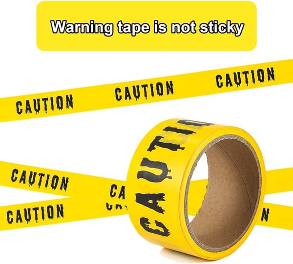 Halloween Caution Tape - Varning Fara - Arbetsplats & festdekor