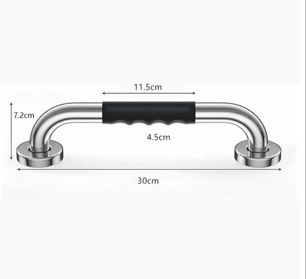WC-kahva 30cm Kromattu Ruostumaton Teräs Kylpyhuonekahva, S