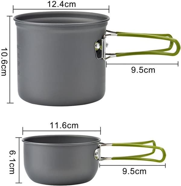 Picknick Camping Vandring Backpacking Pot Pan Köksredskap