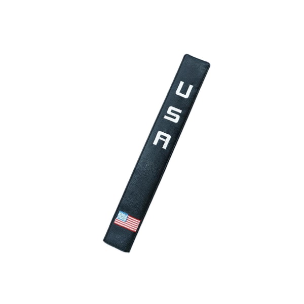 1/2/3 Premium Leather För Golf Alignment Stick Cover Four-Leaf black 1 Pc