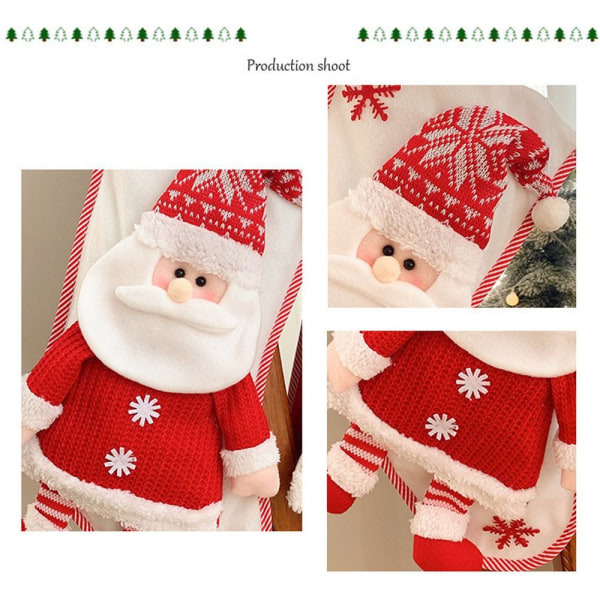 Julaktier Julklappspåse STRICKAD JOMTEMAN STICKAD