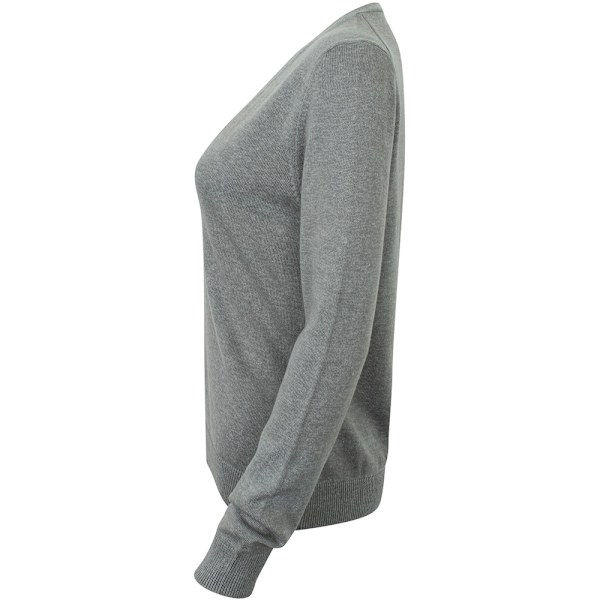 Henbury naisten v-aukkoinen neuletakki, liuskekivenharmaa Slate Grey Marl 2XS