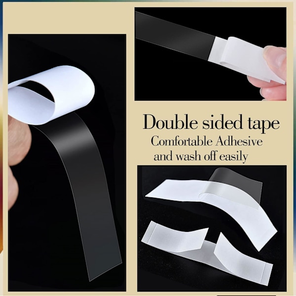 108 stk. 12 x 85 mm. Mode-skønhedstape Medicinsk kvalitet dobbeltsidet til mode og krop, modetape, dobbeltklæbende tape til kropsløftetape, breas