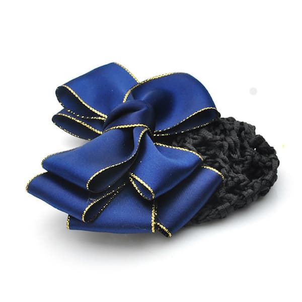 Rosett Sateng Hårbånd Hårnålsspenne Hårstykke Bowknot Net Bun S