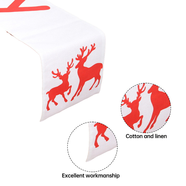 Julebordsløber Merry Christmas Kommode Tørklæde style 4