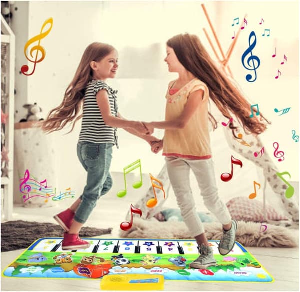 Barnas pianomatte, barnas musikkmatte, pedagogiske leker