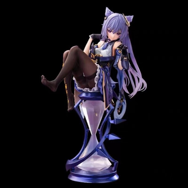 21 cm Genshin Impact Anime Hahmo Keqing Toimintahahmo Malli D Purple One Size