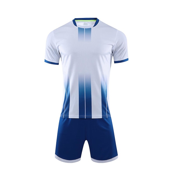 Anpassade fotbollströjor Barn Vuxna Personliga fotbollströjor och shorts Herr Dam Vita 2xs