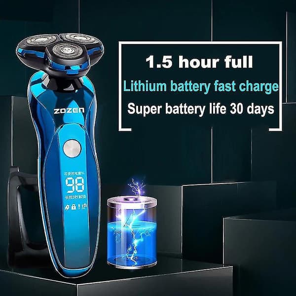 Eletric Razor Razor Rak Skäggmaskin (svart)